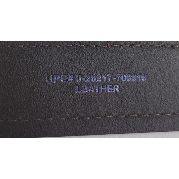 Dickies Brown Genuine Leather Formal Career Casual Dress Belt Men's Size 38 - Picture 10 of 10